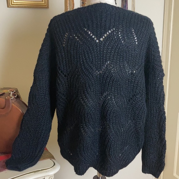 NWT ASOS Chunky Crew Neck Braided Knit Sweater XL - Picture 3 of 11